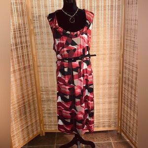 Jonathan Martin Woman | Women’s Geometric Print Sleeveless Dress - Size 20W
